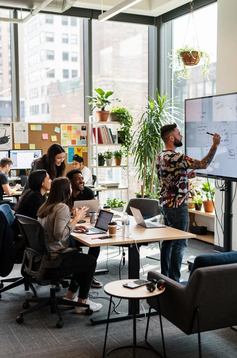 Digital minimalist lifestyle concept with technology integration.