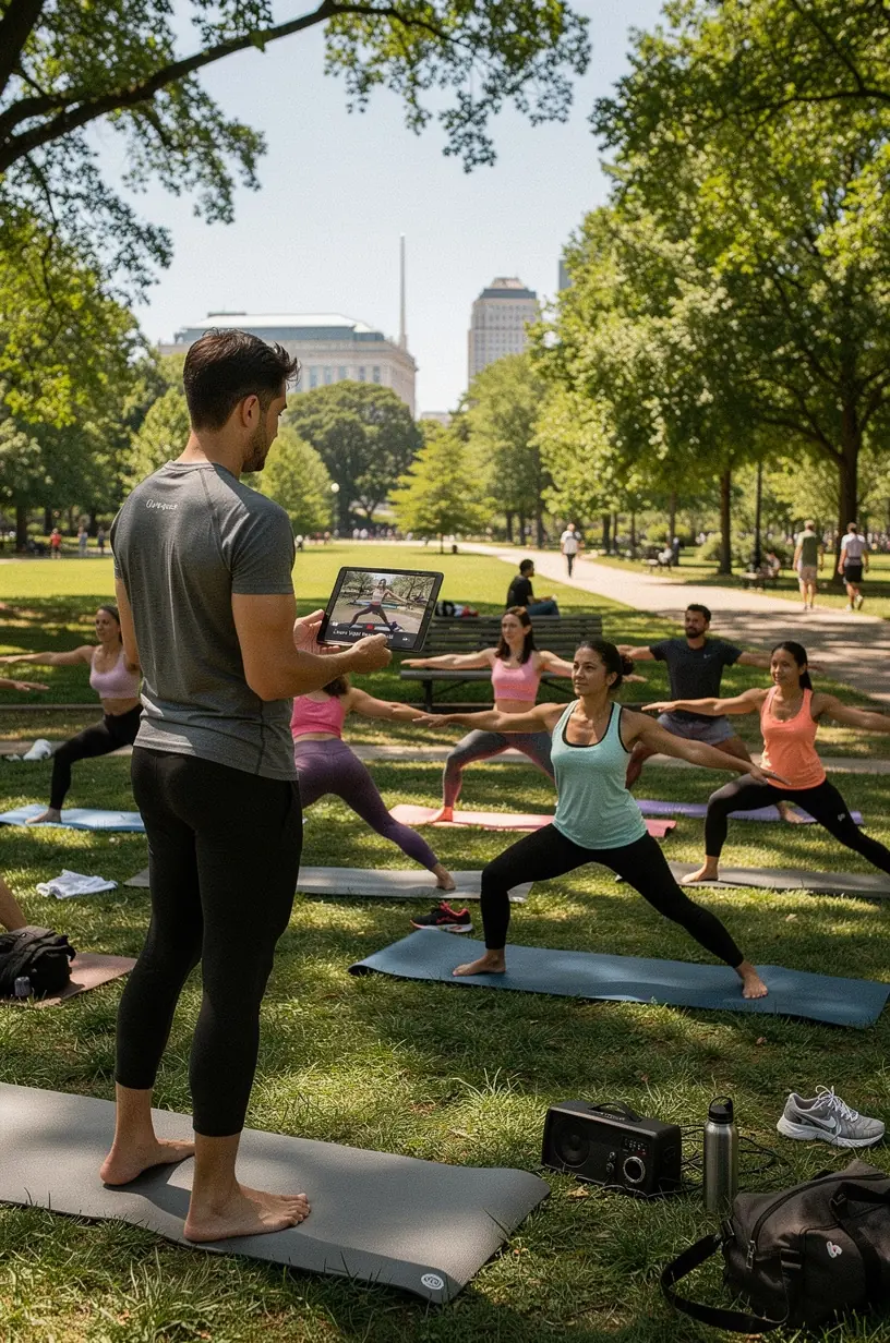 Modern office workspace