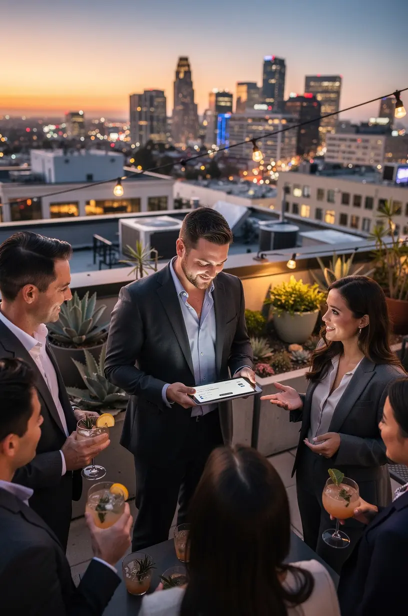 Professional business solutions illustration